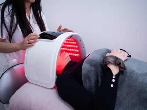 LED light mask therapy