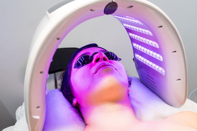 Radiance Lab team working on LED mask development